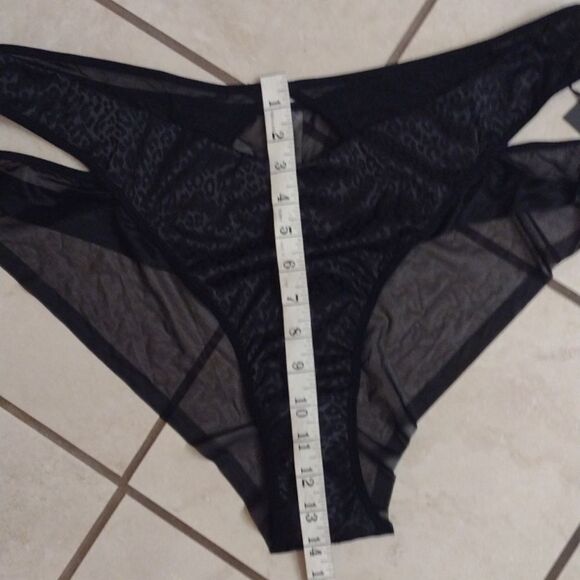 NWT Thistle and Spire Prowess brief panties leopard print black Satin size 3X - Picture 7 of 12